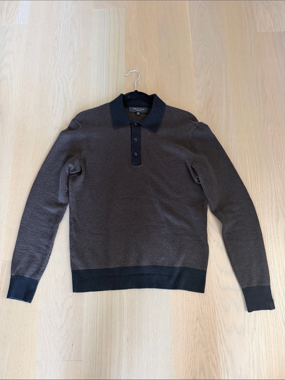Rag & Bone Long Sleeve Polo